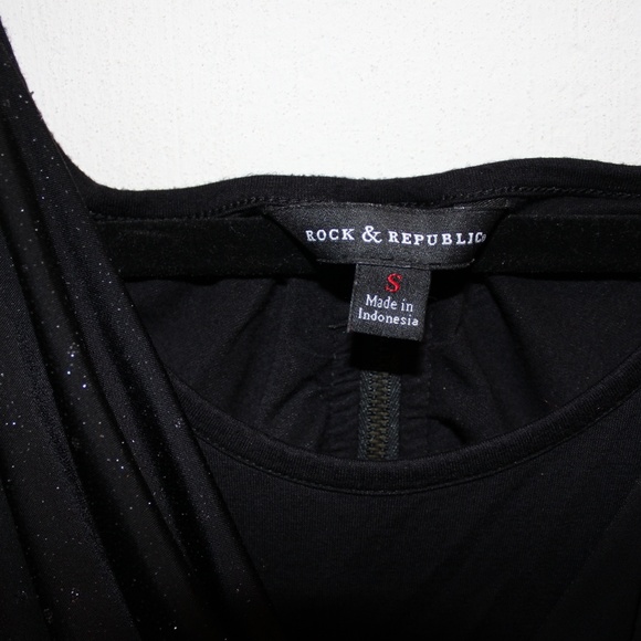 Black Sparkly Rock & Republic Shirt - Picture 6 of 12
